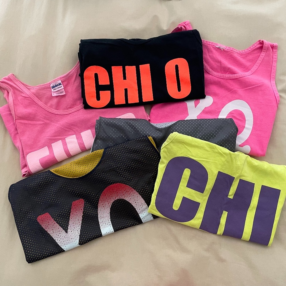 Greek Chi Omega Sorority or Fraternity Tank Top Bundle - No School Affiliation